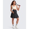 image:imageG4Free BareFeel Maternity Skirt with 2 Pockets Pregnancy Shorts Tennis Golf  Builtin Pockets ShortsA Line Stretchy Over the BumpUPF50 Soft FabricSweat Wickingfor Workout or CasualBlack