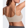 image:imageG4Free Barefeel Nursing Bras for Breastfeeding Seamless Maternity Bra  Wirefree U Back Removable Pads Builtin Support Band Onehanded Clips Adjustable Straps for Sleep Yoga or PostpartumLight Khaki