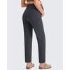 image:imageG4Free EverGoing Maternity Work Pants Pregnancy Tapered Ankle Trousers  with Pockets Over the Belly Soft Stretch Relaxed Fit for Casual Office or BusinessDark Gray