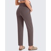 image:imageG4Free EverGoing Maternity Work Pants Pregnancy Tapered Ankle Trousers  with Pockets Over the Belly Soft Stretch Relaxed Fit for Casual Office or BusinessTaupe