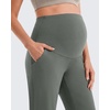 image:imageG4Free EverGoing Maternity Work Pants Pregnancy Tapered Ankle Trousers  with Pockets Over the Belly Soft Stretch Relaxed Fit for Casual Office or BusinessGray Sage