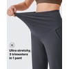 image:imageG4Free EverGoing Maternity Work Pants Pregnancy Tapered Ankle Trousers  with Pockets Over the Belly Soft Stretch Relaxed Fit for Casual Office or BusinessDark Gray