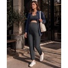 image:imageG4Free EverGoing Maternity Work Pants Tapered Ankle Pregnancy Trousers  with Pockets Vertical Front Seam Over the Belly Soft Stretch Relaxed Fit for Casual Lounge Office or BusinessDark Gray