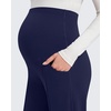 image:imageG4Free EverGoing Maternity Work Pants Tapered Ankle Pregnancy Trousers  with Pockets Vertical Front Seam Over the Belly Soft Stretch Relaxed Fit for Casual Lounge Office or BusinessRoyal Blue