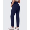image:imageG4Free EverGoing Maternity Work Pants Tapered Ankle Pregnancy Trousers  with Pockets Vertical Front Seam Over the Belly Soft Stretch Relaxed Fit for Casual Lounge Office or BusinessRoyal Blue