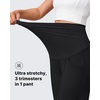 image:imageG4Free EverGoing Maternity Work Pants Tapered Ankle Pregnancy Trousers  with Pockets Vertical Front Seam Over the Belly Soft Stretch Relaxed Fit for Casual Lounge Office or BusinessBlack