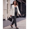 image:imageG4Free EverGoing Maternity Work Pants Tapered Ankle Pregnancy Trousers  with Pockets Vertical Front Seam Over the Belly Soft Stretch Relaxed Fit for Casual Lounge Office or BusinessDark Gray