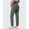 image:imageG4Free EverGoing Maternity Work Pants Tapered Ankle Pregnancy Trousers  with Pockets Vertical Front Seam Over the Belly Soft Stretch Relaxed Fit for Casual Lounge Office or BusinessGray Sage